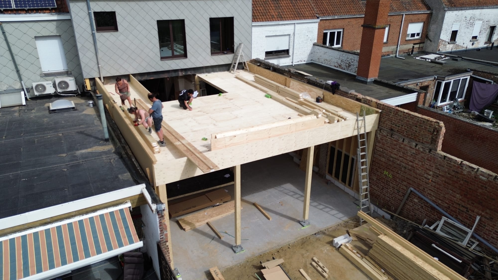 Constructie wordt interieur — stap 3